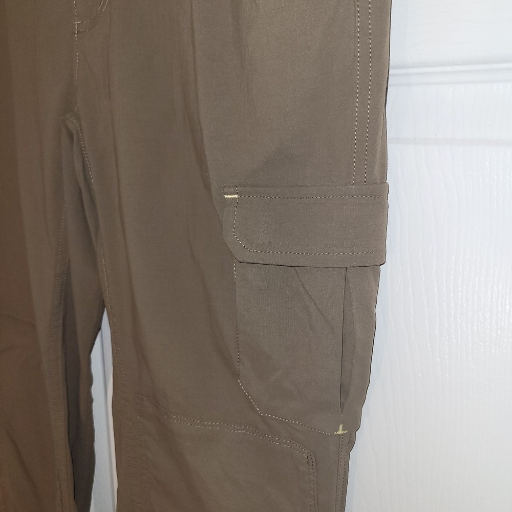 Duluth Trading Co Womens 6x31 Beige Nylon Spandex Cargo Pants‎ Hiking Outdoor - Picture 6 of 16